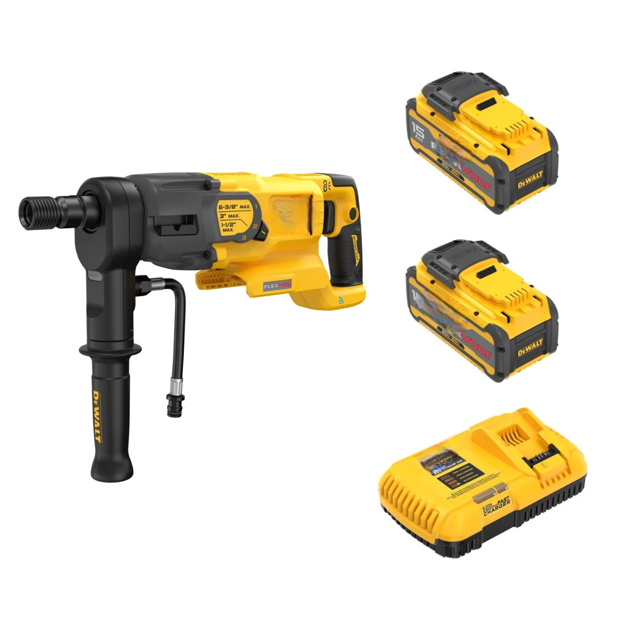 60V MAX Brushless 6-38 in. 3-Speed Core Drill FLEXVOLT 15Ah Kit