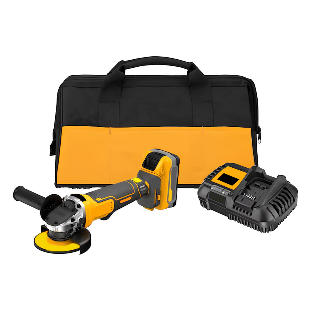 4-1/2" Brushless Angle Grinder 20V MAX – with 2x 5.0Ah Batteries, Dual Voltage Charger & Carrying Bag*