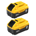 20V Max 8.0Ah Lithium Ion Battery, 2-Pack
